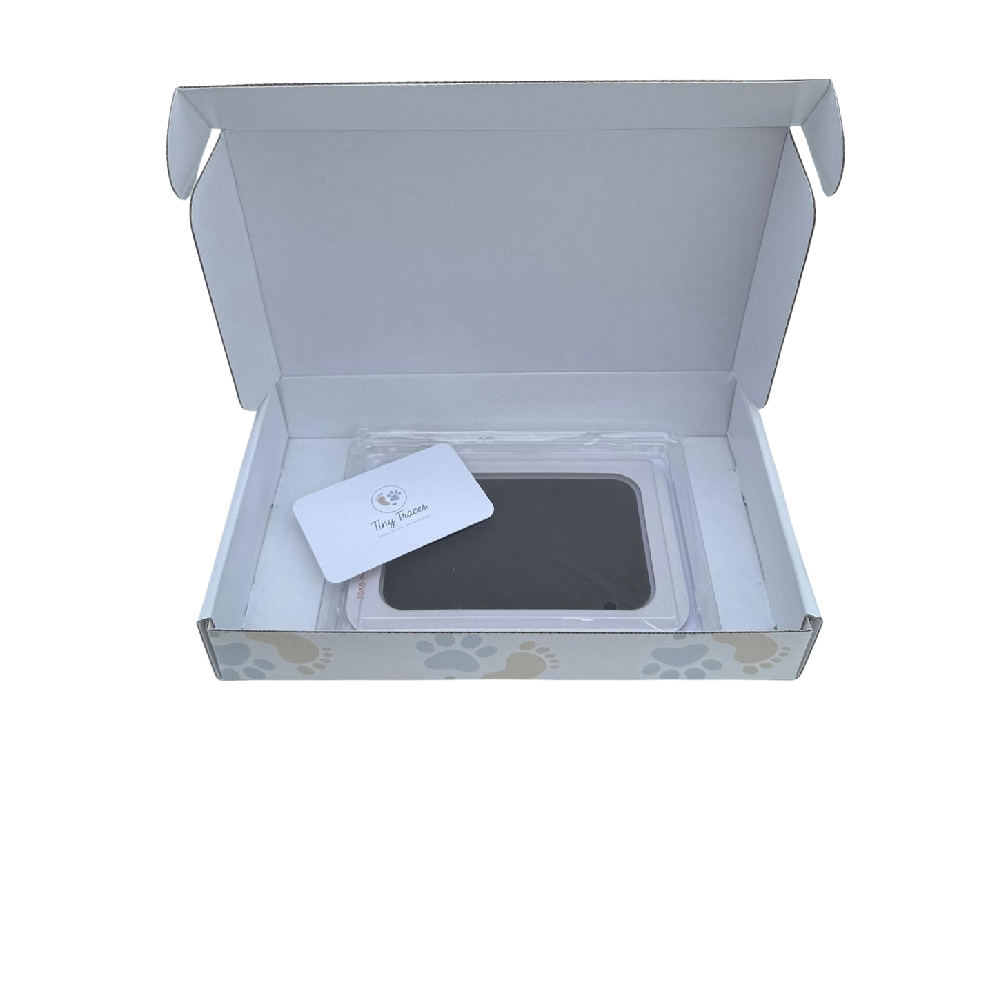 Foto van het product in doosje dat open is