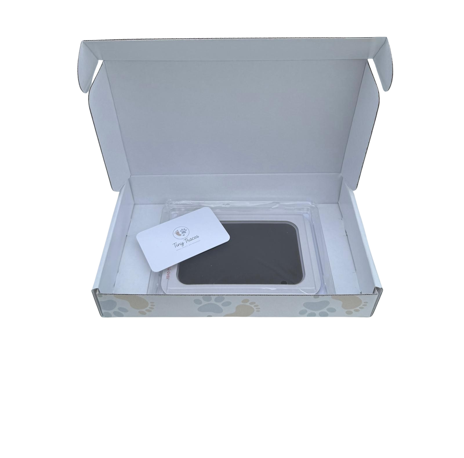 Foto van het product in doosje dat open is